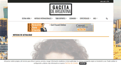 Desktop Screenshot of gacetadeargentina.com