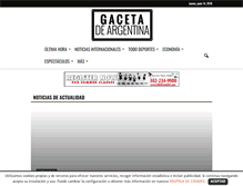 Tablet Screenshot of gacetadeargentina.com